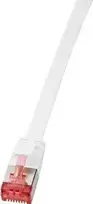 Logilink SlimLine jungiamasis kabelis RJ-45 (S) į RJ-45 (S) 20 m U/FTP PiMF CAT 6 liejamas, su apsauga nuo užkabinimo, plokščias baltas (CF2111S)