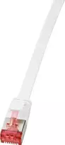 Logilink SlimLine Laidas - RJ-45 (kištukas) į RJ-45 (kištukas) - 15 m - U/FTP, PiMF - CAT 6 - Lietas, be užkablių, plokščias - Baltas (CF2101S)