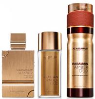 Kvepalų rinkinys Al Haramain Gold Edition Amber Oud Extreme, 3 vnt.