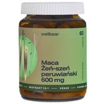 Wellbear Maca (Peru ženšenis) 600 mg - 60 kapsulių