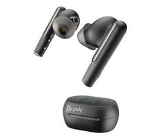 HP Poly Voyager Free 60+ UC Carbon Black Earbuds + BT700 USB-C Adapter + Touchscreen Charging Case