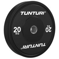 Tunturi Platinum Bumper Plate Black, 20kg