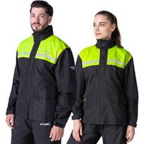 Neperšlampama motociklininko striukė W-TEC Rinstop - Juoda-fluo