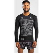 Venum x Polaris ilgarankovis rashguard marškinėliai, juoda/pilka