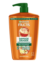 Garnier - Garnier Fructis Damage Eraser Shampoo For Damaged Hair 1000 Ml - Šampūnas - Nude