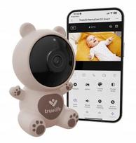 Elektroninė auklė su tiesiogine kamera, meškiuko dizainas, naktinis matymas, FullHD + laikiklis