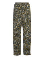 Ganni - Printed Stretch Cotton Cargo Pants - Cargo kelnės - Marga / raštuota