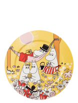 Arabia - Moomin Serving Plate 30Cm Family Time Y. - Serviravimo lėkštė - Geltona