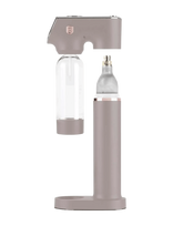 Berlingerhaus - Soda Maker With 2 Bottles And Barometer, Universal Co2 Cylinders Size, Matt Taupe - Soda Machines - Smėlio