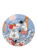 Arabia - Moomin Serving Plate 30Cm Family Time B. - Serviravimo lėkštė - Mėlyna