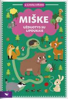 Miške. Užduotys su lipdukais 4-5 metų vaikams