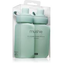 Mushie Silicone Puree Pouch daugkartinio pildymo silikoniniai maišeliai tyrei Cambridge Blue 2 vnt.