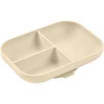 Beaba Divided Silicone Plate lėkštė su skyreliais su siurbtuku Clay 1 vnt.