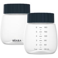 Beaba Breast Milk Collection and Storage Bottle butelis trūkstant mamos pieno Hands-Free Breast Pump 2x180 ml