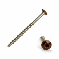 Terasiniai medsraigčiai FASTSHIFTER, 4,5 x 65 mm, plačia galvute, su grąžteliu, nerūd. plieno SS410,