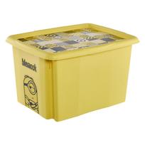 Daiktadėžė su dangčiu Keeeper 1223820536100, 30 l, geltona sp., 45 x 35 x 27 cm