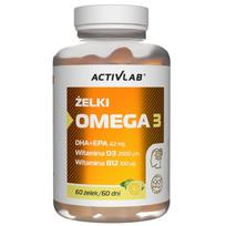 Activlab guminukų Omega 3, Lime-Lemon - 60 guminukų