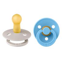 BIBS čiulptukų rinkinys 2 vnt. 1 dydis 0-6 mėn. spalva- Mushroom/Breeze