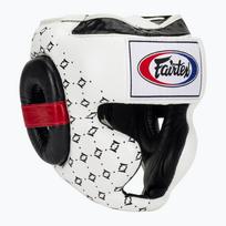 Bokso šalmas Fairtex Super Sparring white/black