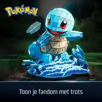 4D Build Pokémon Squirtle 3D modelio rinkinys – Kanto pirmųjų partnerių kolekcija, 180 dalių, nuo 12 metų