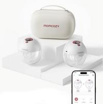 Momcozy M5 pientraukis su programėlės valdymu – dvigubas rinkinys, raudonas