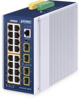 PLANET IGS-6325-16P4S valdomas L3 Gigabit Ethernet (10/100/1000) tinklo jungčių įrenginys su PoE, aliuminis, Blue | IGS-6325-16P4S | 4711605284134