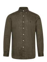 Polo Ralph Lauren - Custom Fit Linen Shirt - Lininiai marškiniai - Chaki spalva