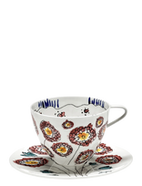 Serax - Cappuccino Cup + Saucer Blossom Milk Mf Set/2 - Kavos puodelis - Marga / raštuota