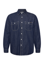 Nudie Jeans - Julian Denim Shirt Rinsed - Džinsiniai marškiniai - Tamsiai mėlyna