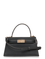 Tory Burch - Lee Radziwill Pebble Mini Top Handle - Rankinė - Juoda