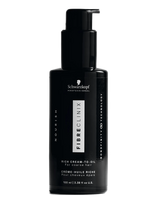 Schwarzkopf Professional - Fibre Clinix  Rich Cream-To-Oil - Nenuplaunama plaukų priemonė - Juoda