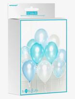 IPK - Balloon Arrangement Package Light Blue Shades 10 Balloons - Vaikų gimtadieniui - Mėlyna