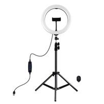 Žiedinė lempa su telefono laikikliu Puluz LED Ring Lamp, juoda sp., 2.3 - 3.3 "