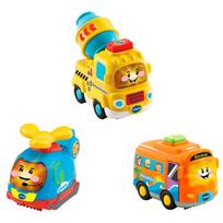 Žaislinių transporto priemonių rinkinys VTech Tut Tut Baby Flitzer, įvairių spalvų