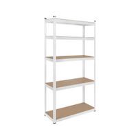 Metalinis sandėliavimo stelažas, 180x90x40 baltas