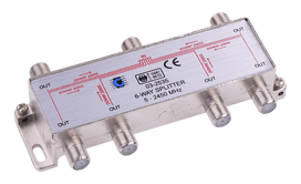 TV, SAT, HDMI, DVI kabeliai ir priedai // TV ir radijo antenos // Splitter 6way 5-2450MHz