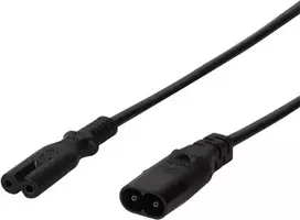 Logilink maitinimo laido ilgintuvas, 2m, juodas (CP129)