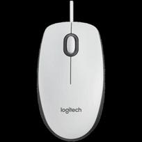 LOGITECH M100 Corded Mouse-WHITE