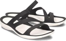 Moteriškos šlepetės Crocs Swiftwater Sandal W juodos ir baltos spalvos 203998 066 (36-37)