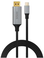 Cable SAVIO USB-C - DisplayPort 1.4 1080P/240Hz 8K/60Hz 2m