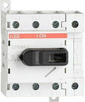 ABB modulinis jungiklis-skyriklis balta 4P 63A be veleno ir rankenos, gnybtų dangtelio, IP20, DIN bėgelis OT63ML4 1SCA022530R640