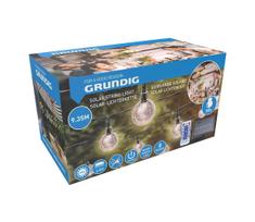 Grundig - Dimeriuojama saulės girlianda 50xLED/8 funkcijų 9,35m šiltai balta + nuotolinis pultas