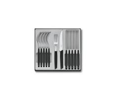 Victorinox - SWISS MODERN stalo įrankių rinkinys, 12 vnt., juodas