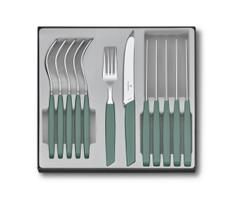 Victorinox - Stalo įrankių rinkinys SWISS MODERN, 12 vnt., turkio spalvos