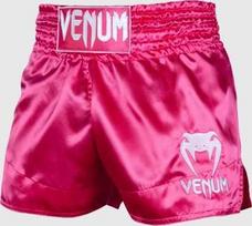 Muay Thai šortai Venum Classic, rožiniai/balti