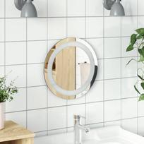 LED vonios veidrodis Skaidrus Ø 30 cm grūdintas stiklas