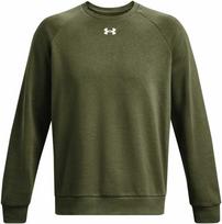 Vyriški „Under Armour Rival“ flisiniai marškinėliai, chaki spalvos, 1379755 390