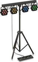 Behringer STAGE TRI LED BUNDLE ST1 4xLEDPAR rinkinys su valdikliu ir stovu