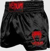 Muay Thai šortai Venum Classic - Juodas/Raudona