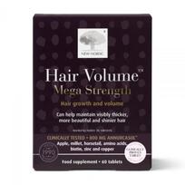 NEW NORDIC maisto papildas HAIR VOLUME MEGA STRENGTH, 60 tab.